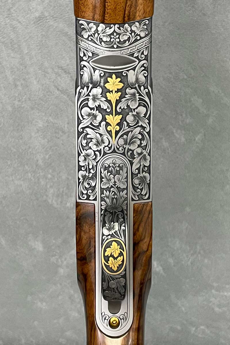 kolar-arms-shotgun-custom-engraving-gold-flowers-front | Kolar Arms